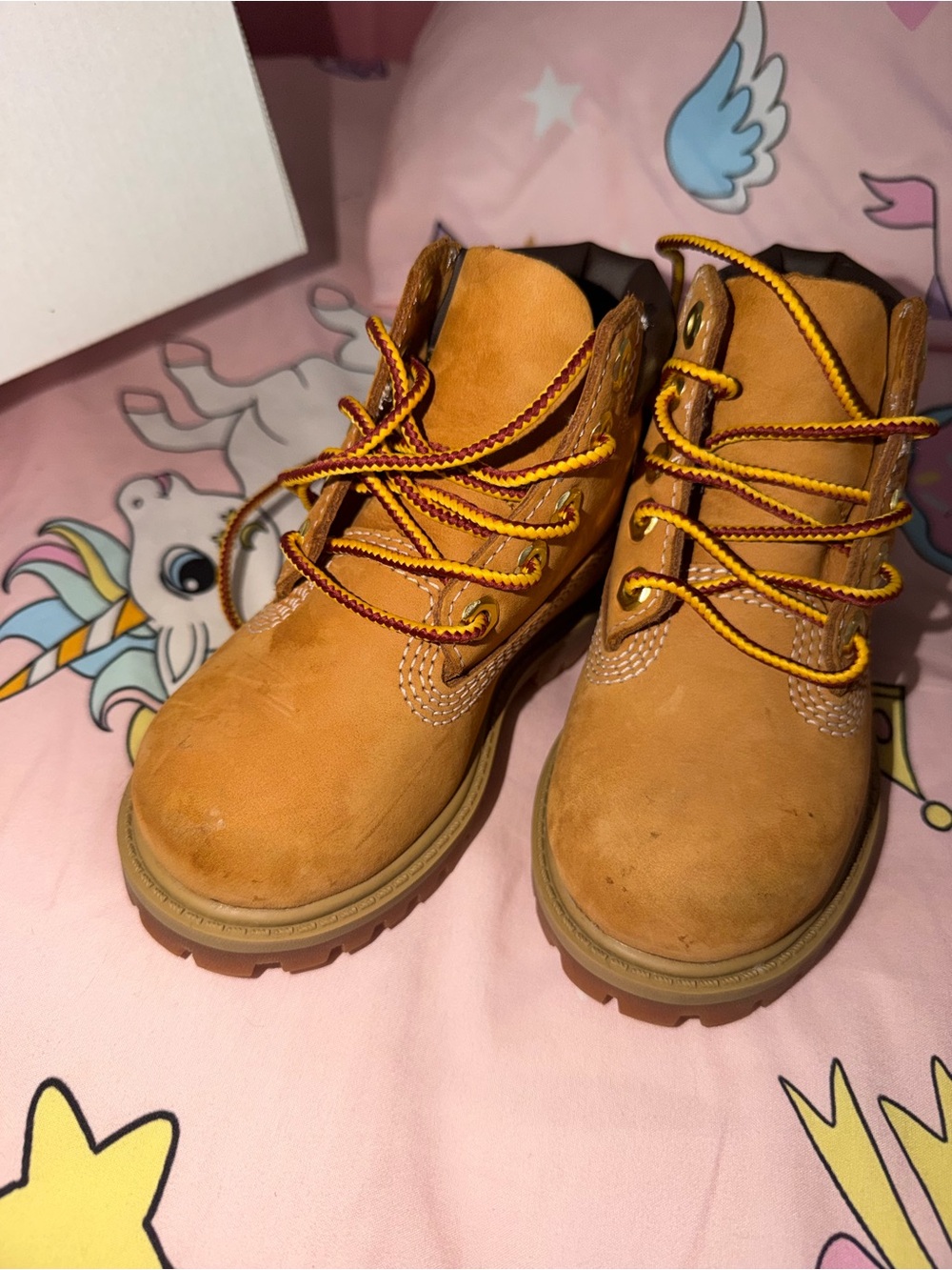 Kids Wheat Timberlands 7C